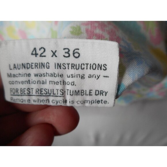 Vintage  Floral Standard Pillowcase Dan River - Picture 5 of 5